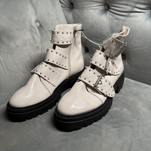 Steven by Steve Madden Alaine Studded Lug Sole Boots – Women’s Size 8.5 - Picture 4 of 11